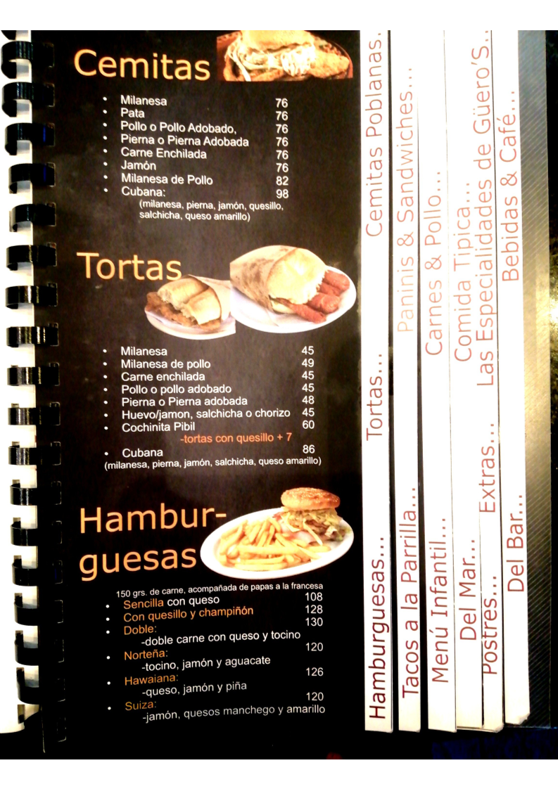 Güeros Restaurante Menu - Image 2