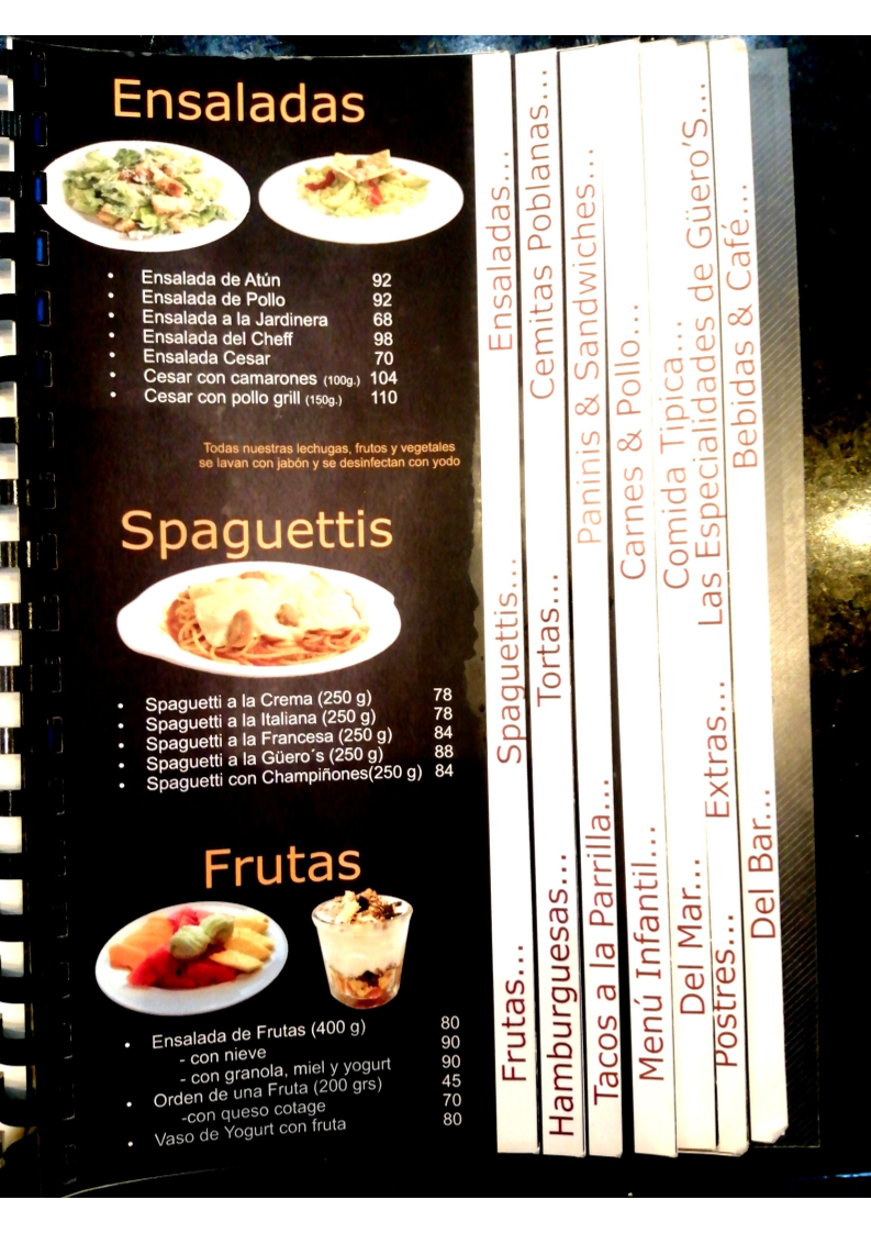 Güeros Restaurante Menu - Image 3